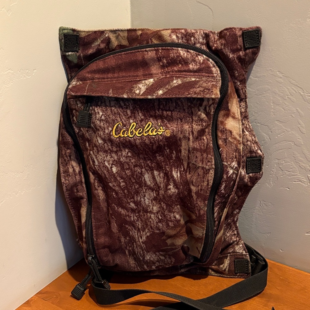 Cabela's Brown Camouflage day pack.